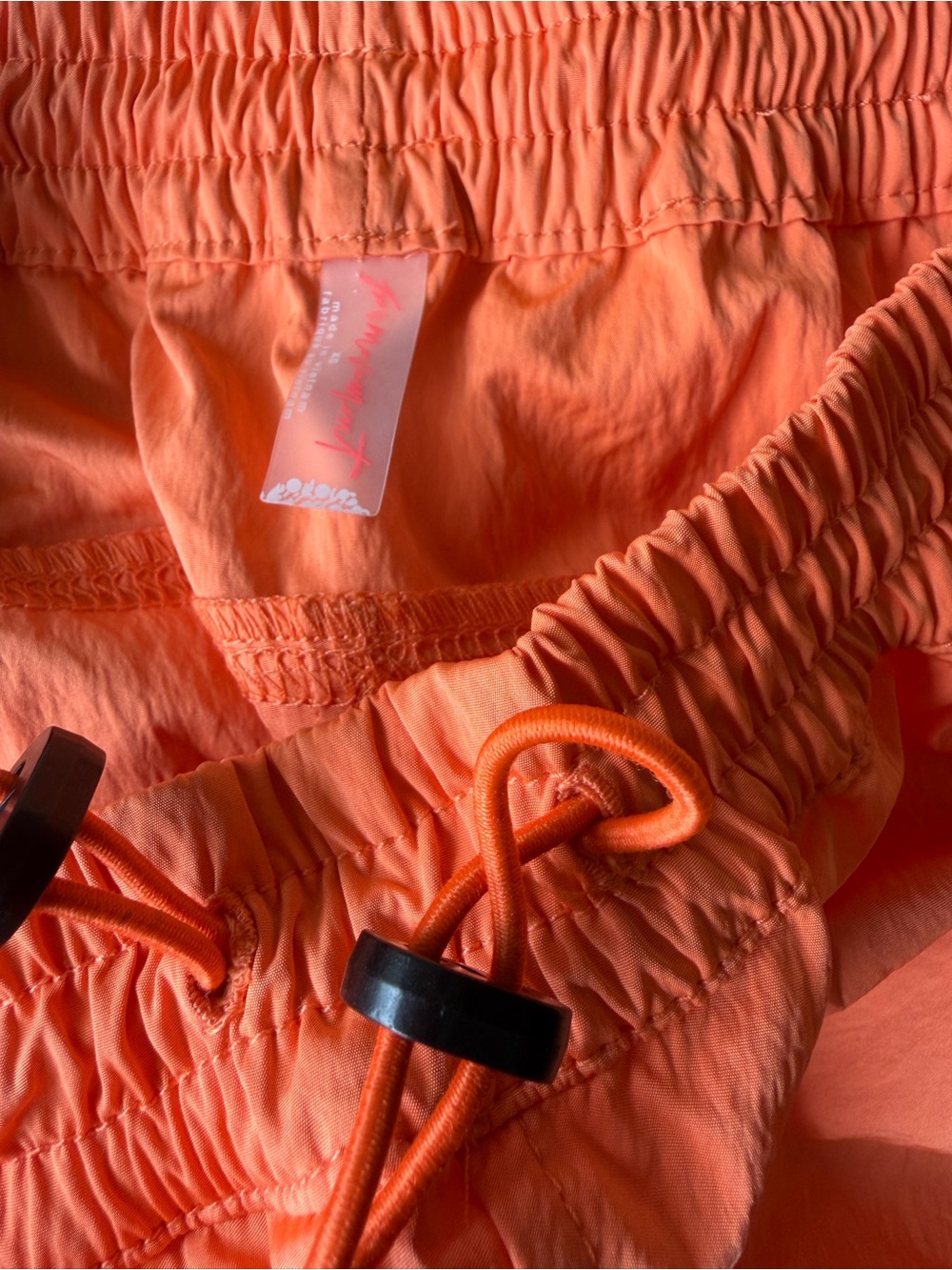 FP Movement Free People Ruched Ankle Zip Track Pant Joggers Orange XS - Picture 5 of 5
